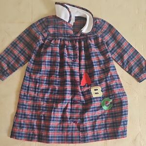 JACKSON Kids Plaid Dress - Red, Blue, White